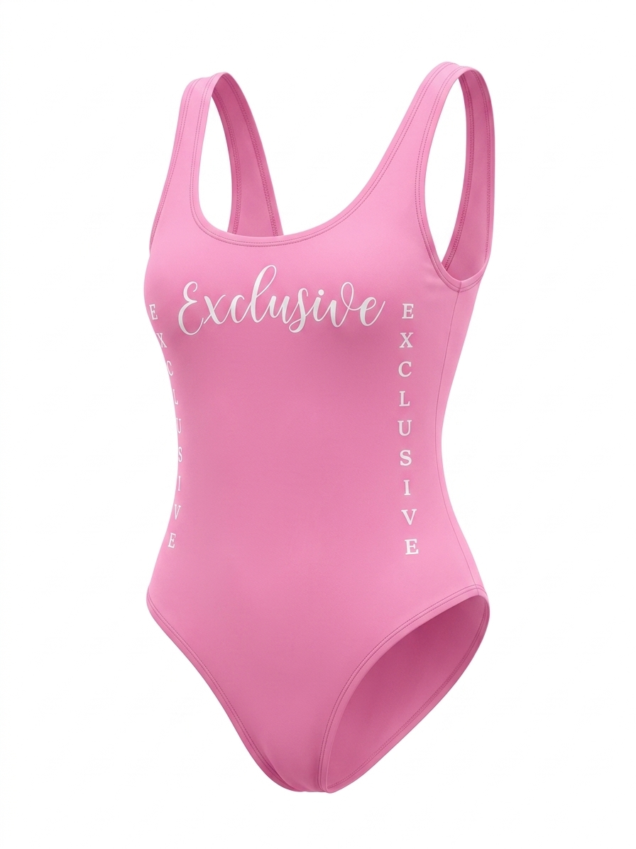 Pink XCLUSIVE Girl one piece Swimsuit