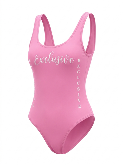 Pink XCLUSIVE Girl one piece Swimsuit