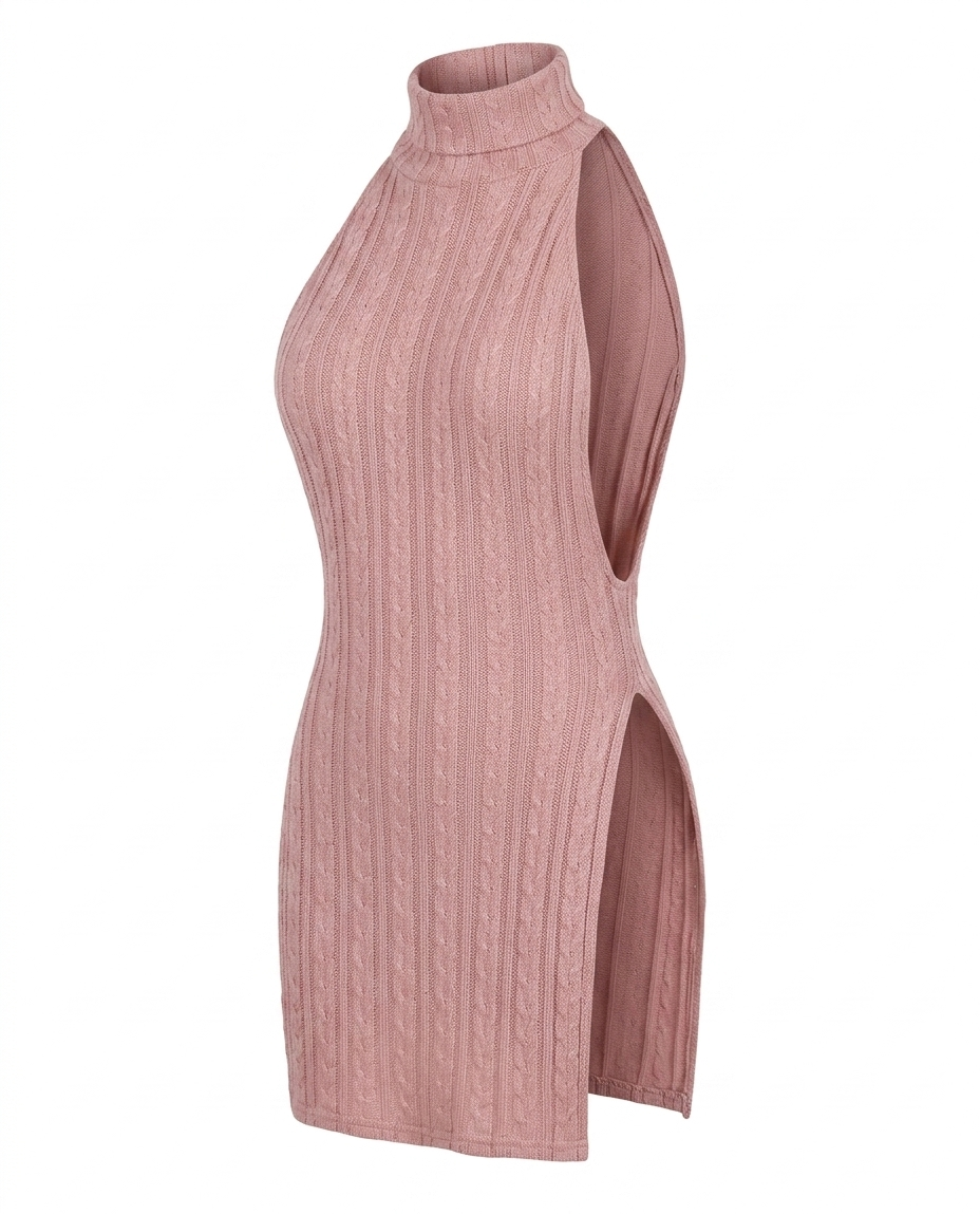 Sweater Split Dress