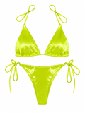 Slime Satin 2 Piece Swimsuit