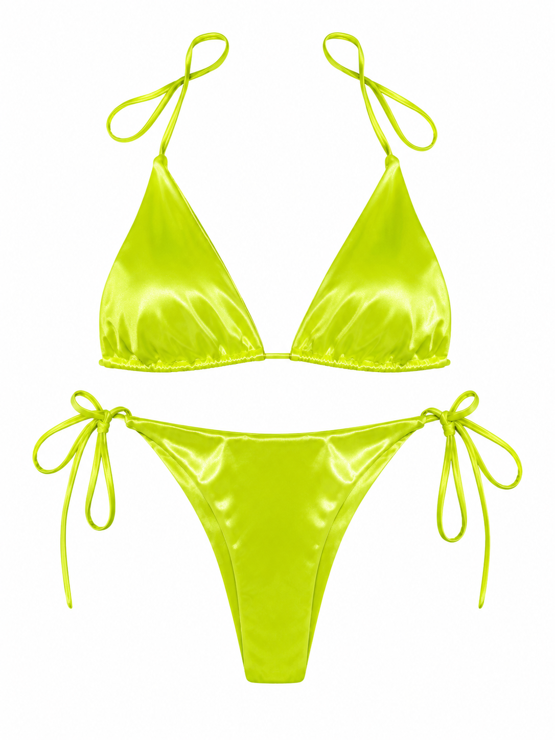 Slime Satin 2 Piece Swimsuit